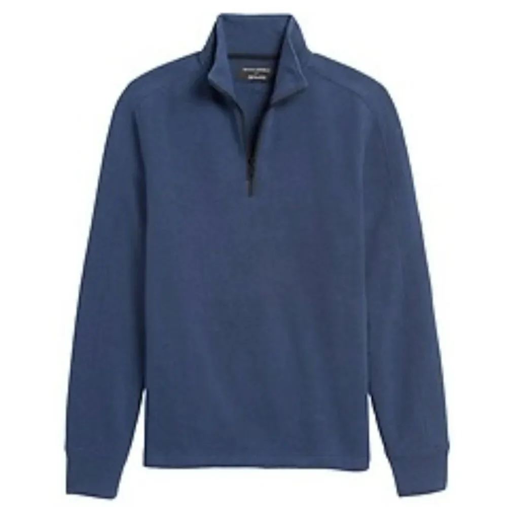 Banana Republic moisture wicking quarter zip pullover blue large